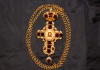 Фото Оригинальный наперсный крест с украшениями авторской работы. Россия, ХХ век.